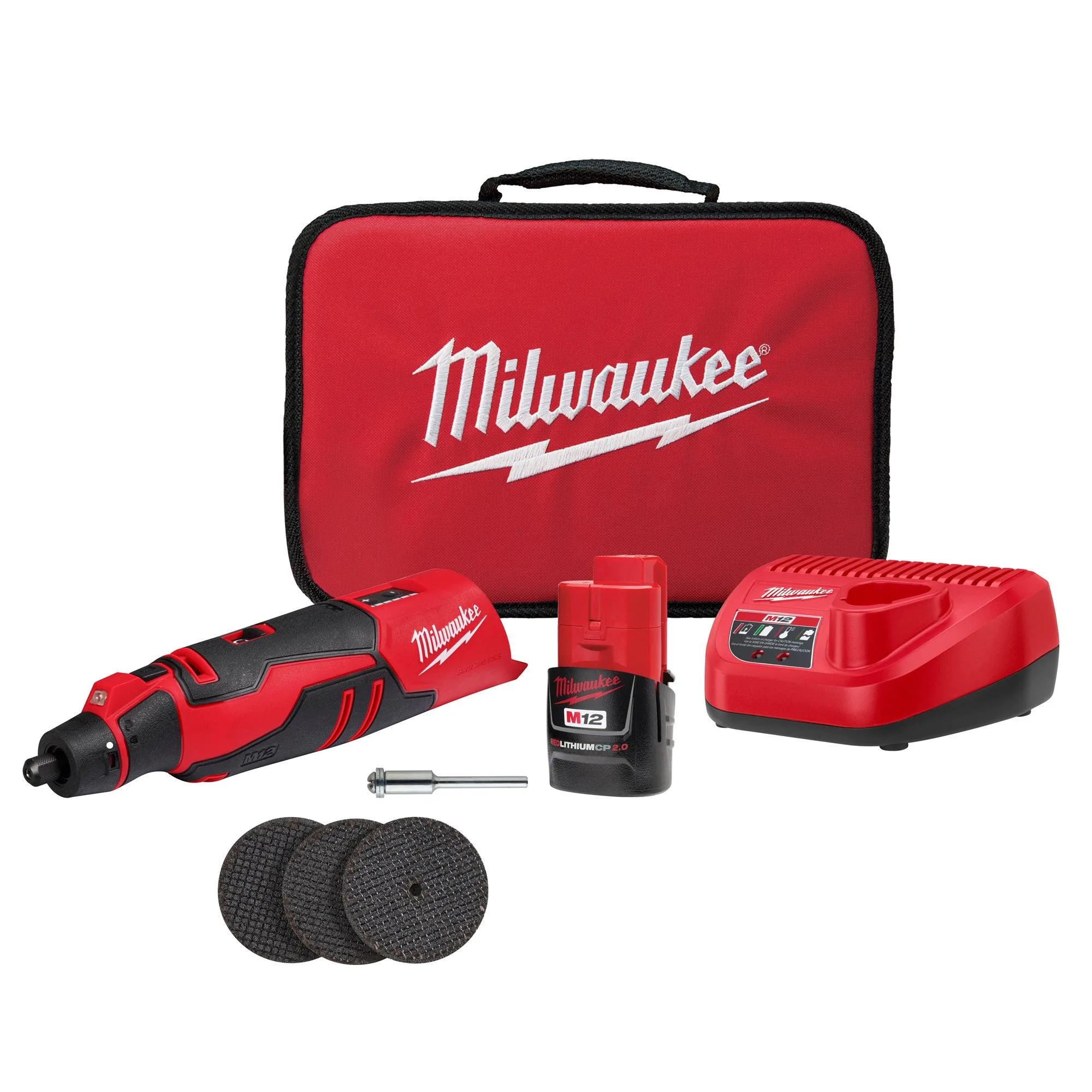 Milwaukee M12 Brushless Rotary Tool Kit