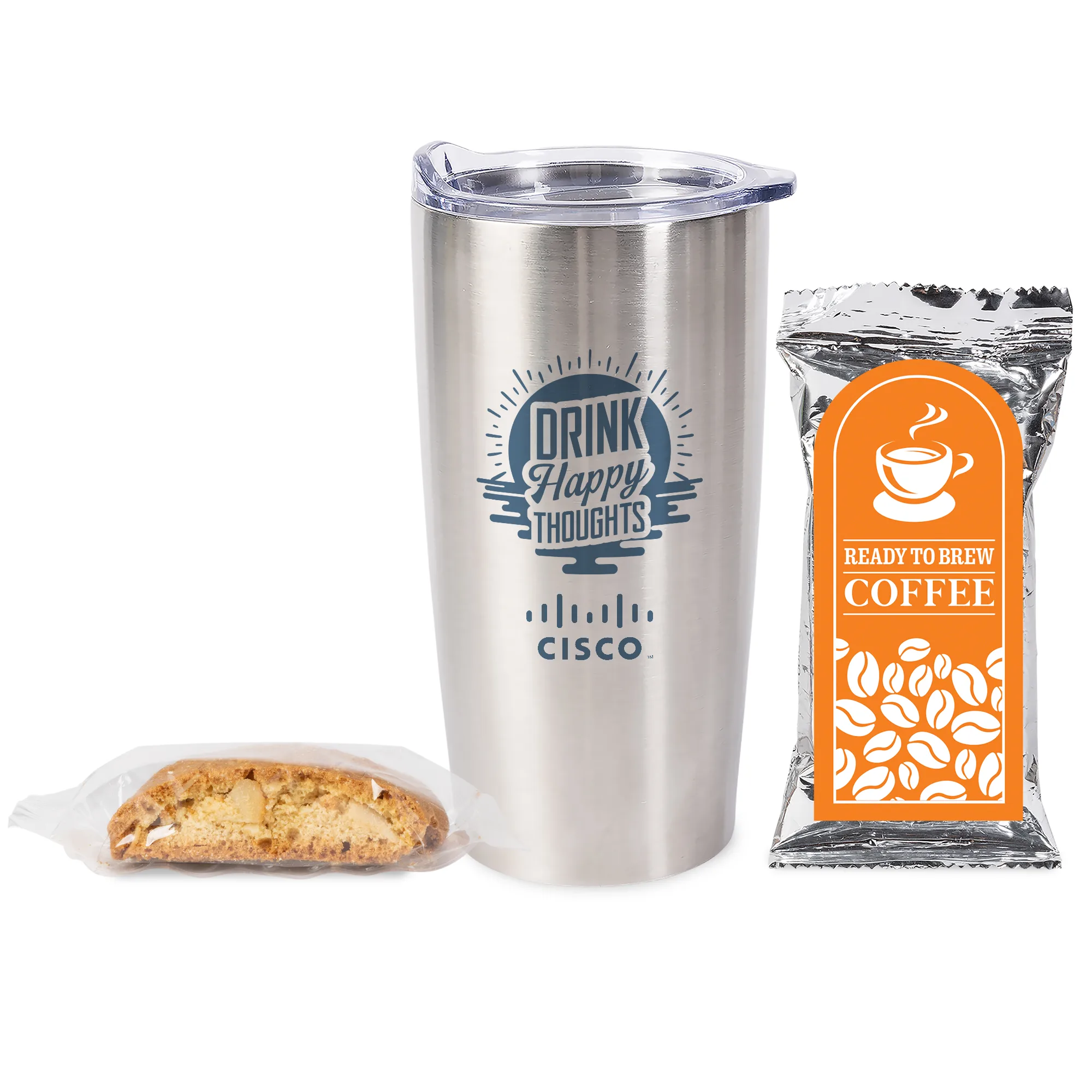 Coffee Pack and Biscotti Tumbler Set