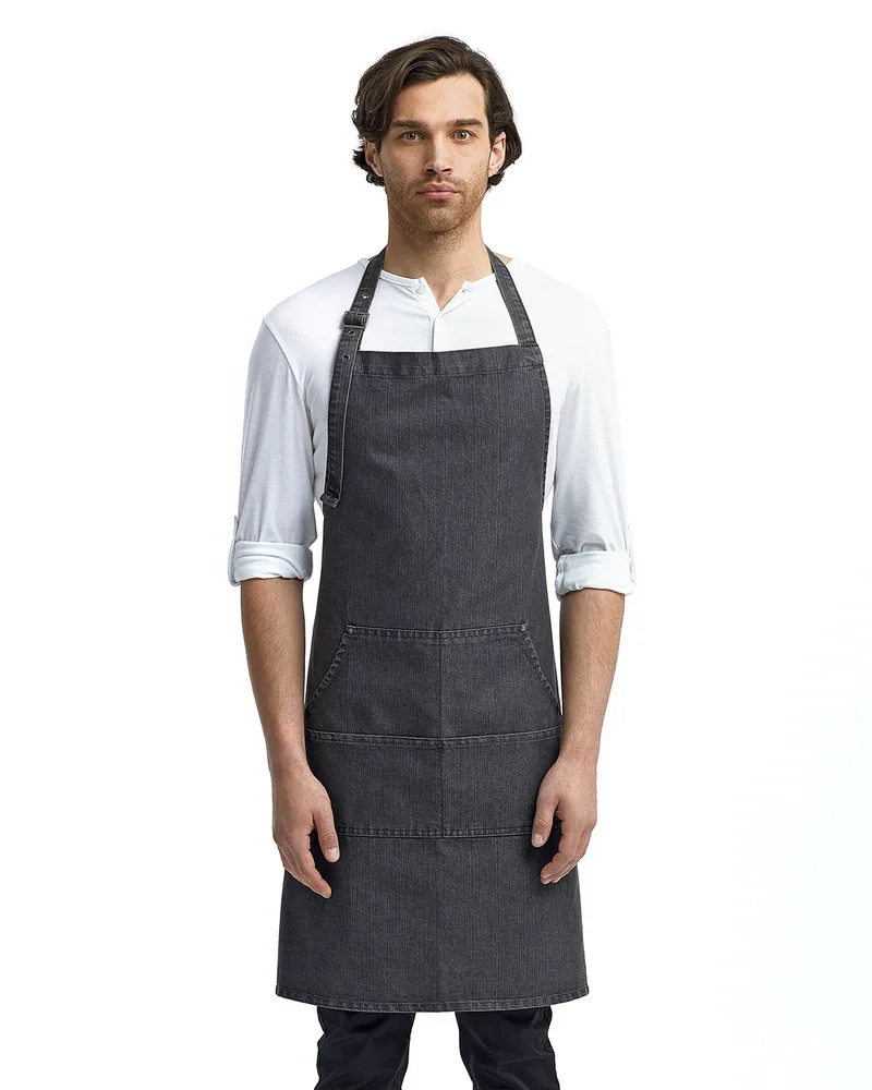 Artisan Collection by Reprime® Unisex Jeans Stitch Denim Bib Apron