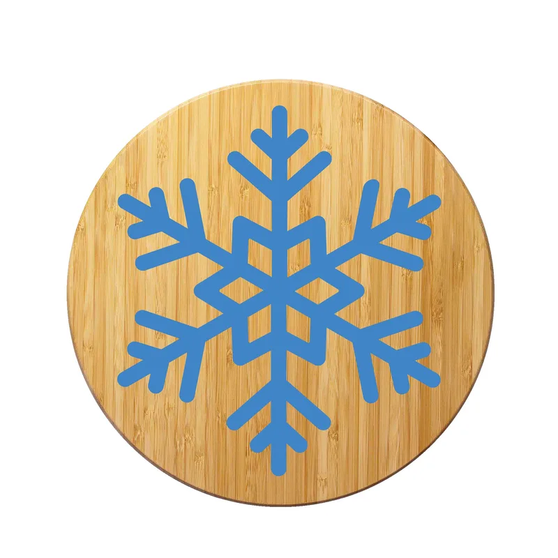 Holiday Snowflake Cutting and Serving Board view 2