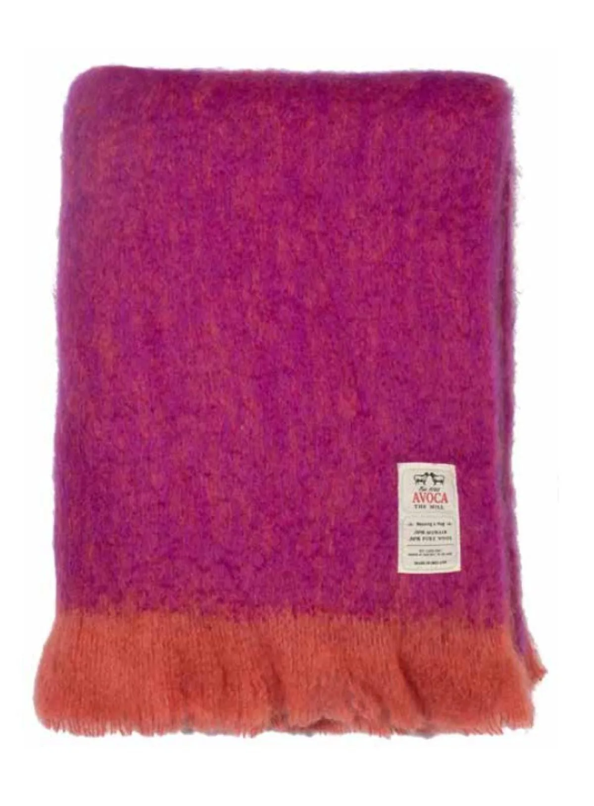 Avoca Fuschia Mohair Throw