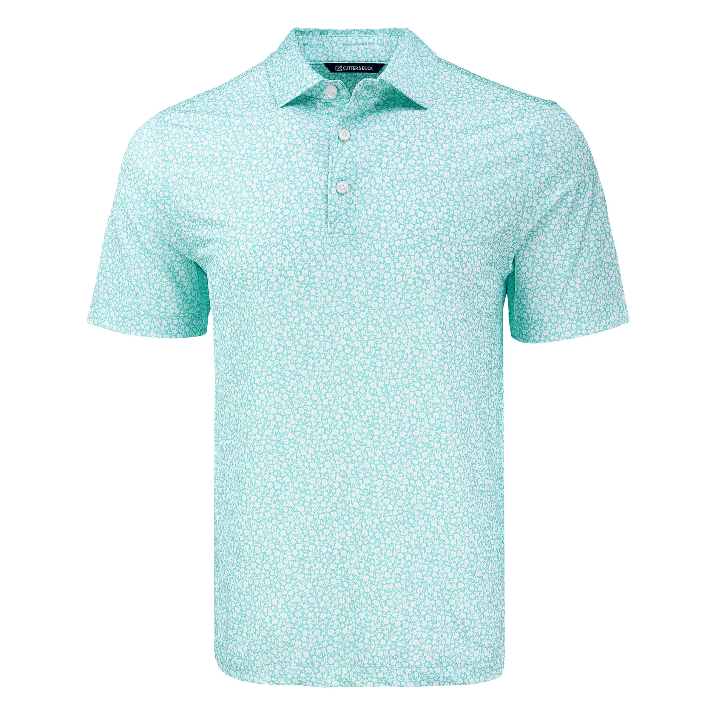 Cutter & Buck Pike Eco Flora Print Recycled Mens Polo view 6