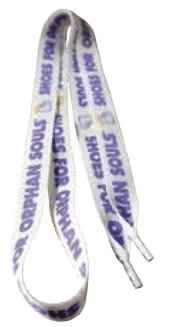 Standard Polyester Dye Sublimated ¾"x60" Shoelaces Pair (Domestically Produced) view 2