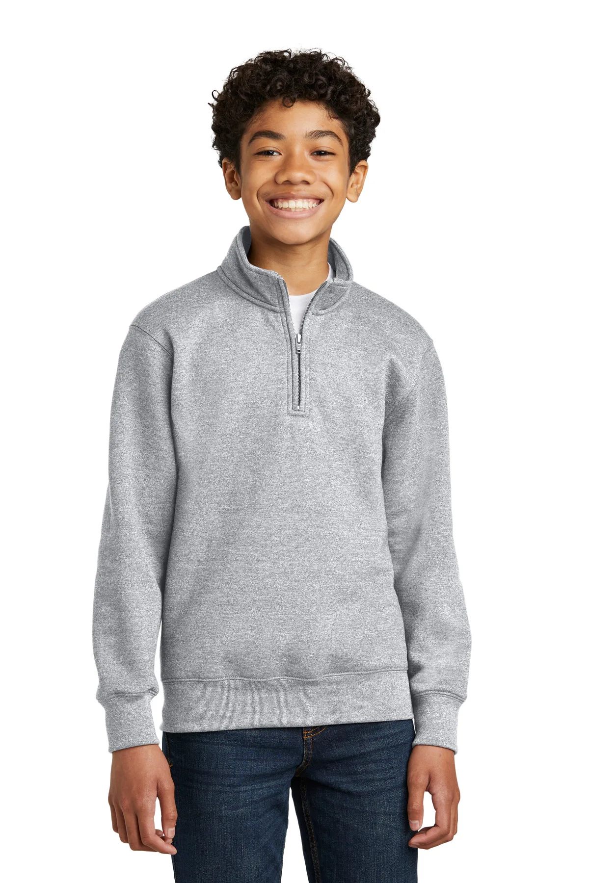 Port & Co™ Youth Core Fleece 1/4-Zip Pullover Sweatshirt