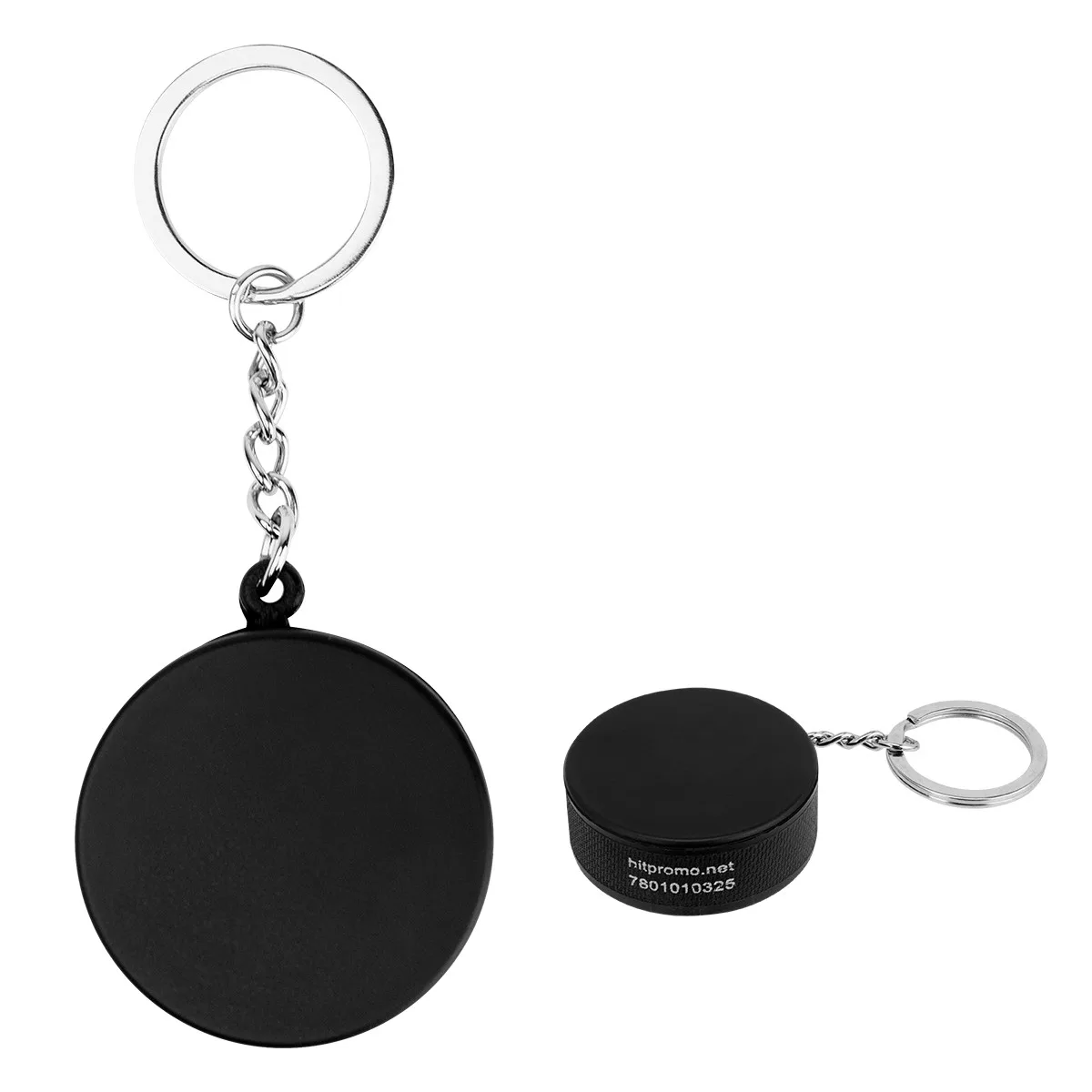 Hockey Puck Stress Reliever Keychain view 3
