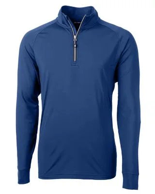 Cutter & Buck Adapt Eco Knit Stretch Recycled Mens Big and Tall Quarter Zip Pullover view 5