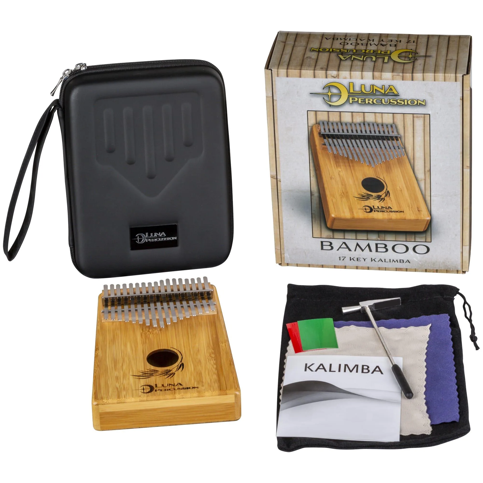 Luna Bamboo 17 Key Kalimba Key Of B