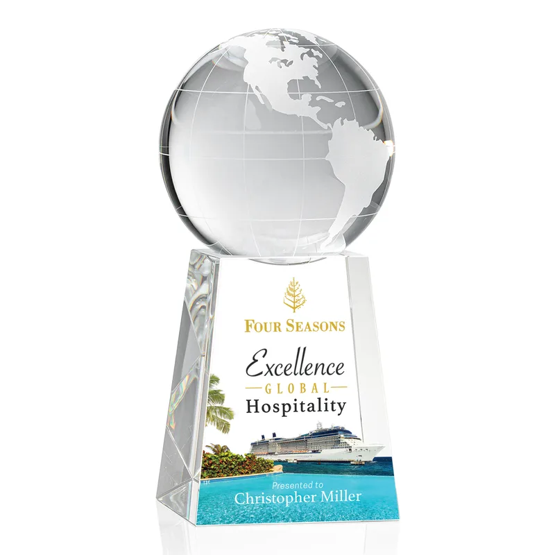 Globe on Tall Base Award