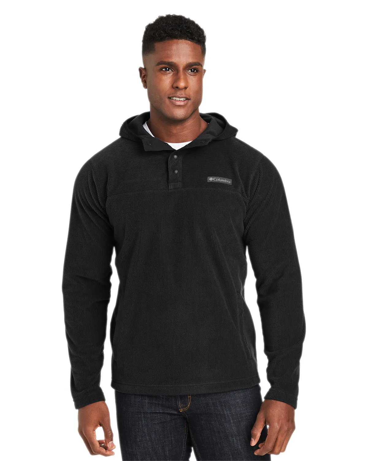 Columbia Men's Steens Mountain Novelty™ Half-Snap Hooded Jacket