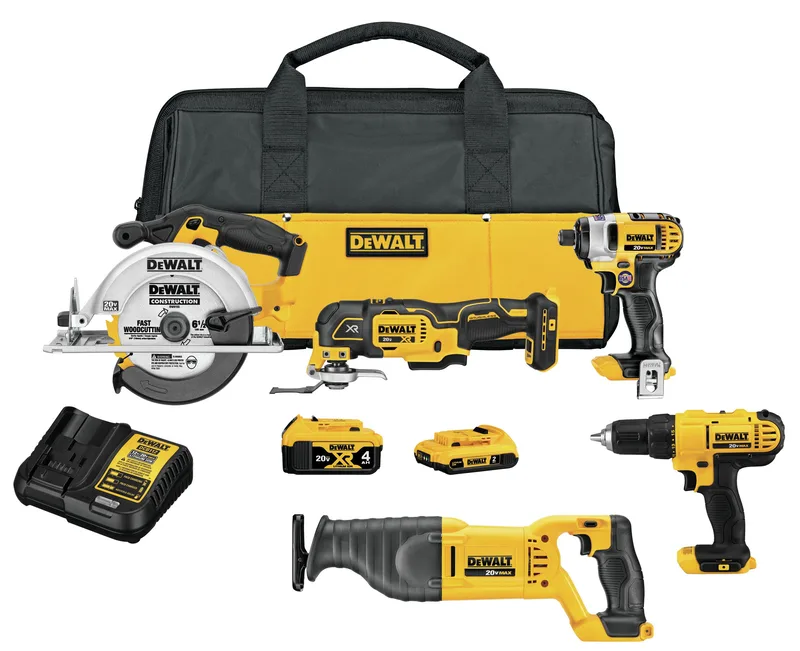 DeWalt 20V Max Cordess 5-Tool Combo Kit