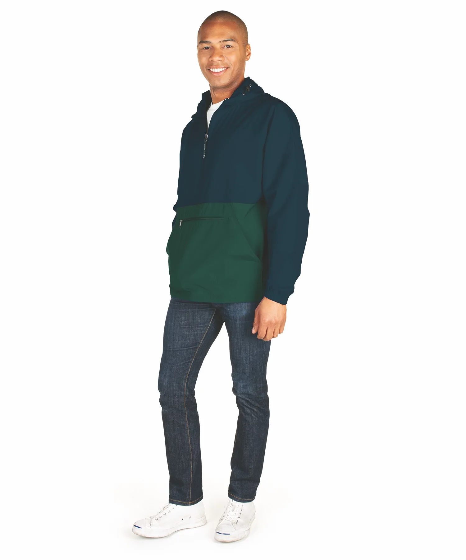Navy Blue/Forest Green Blank Front
