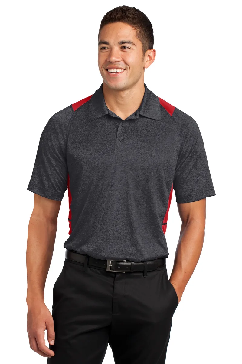 Sport-Tek® Heather Colorblock Contender™ Polo.