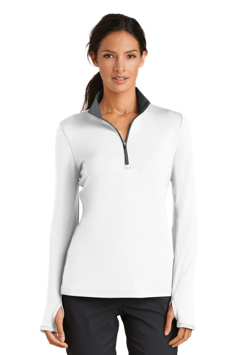 Nike Women's Dri-FIT Stretch 1/2-Zip Cover-Up. view 2
