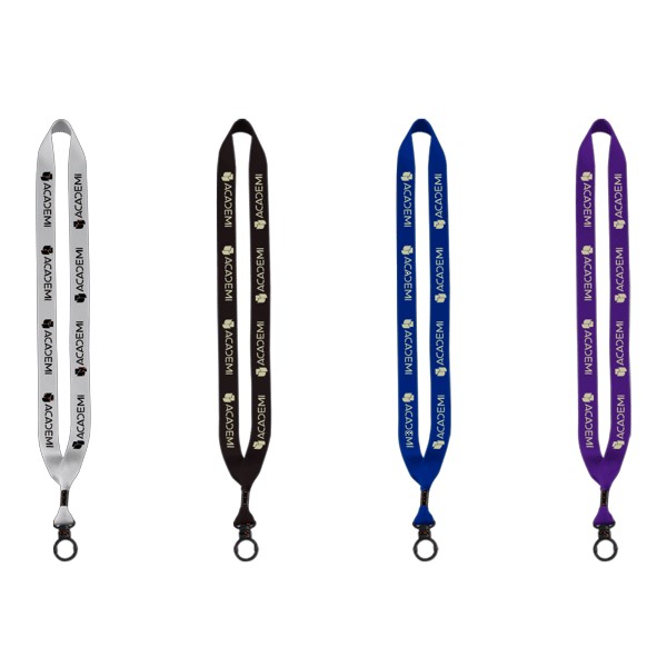 3/4" Polyester Lanyard with O-Ring