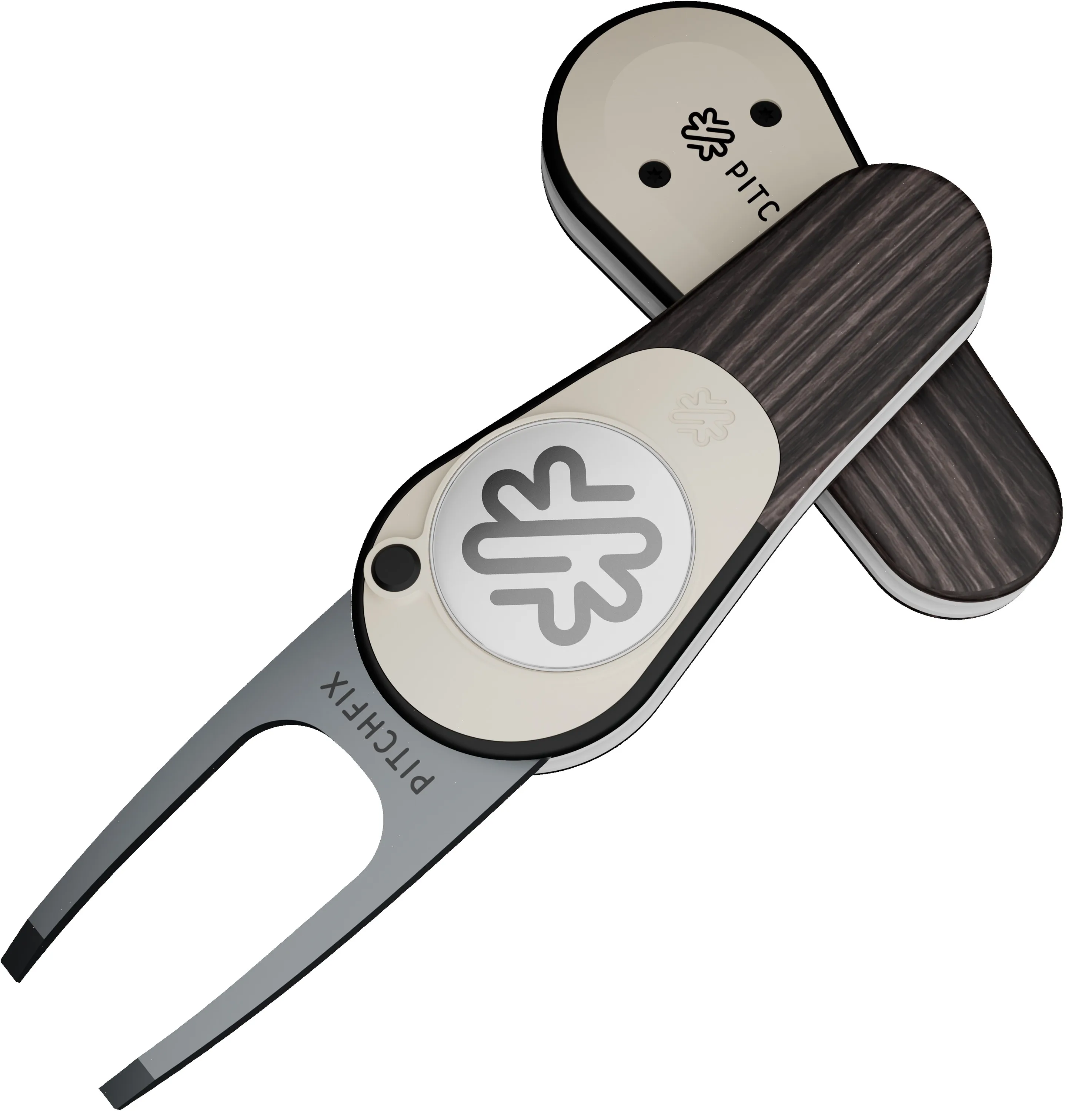 Pitchfix® Woodie Golf Divot Tool view 2