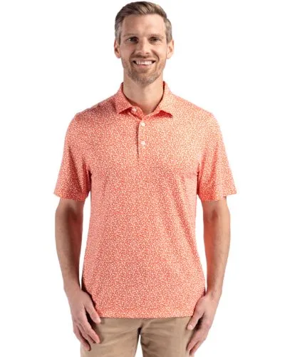 Cutter & Buck Pike Eco Flora Print Recycled Mens Big & Tall Polo view 6