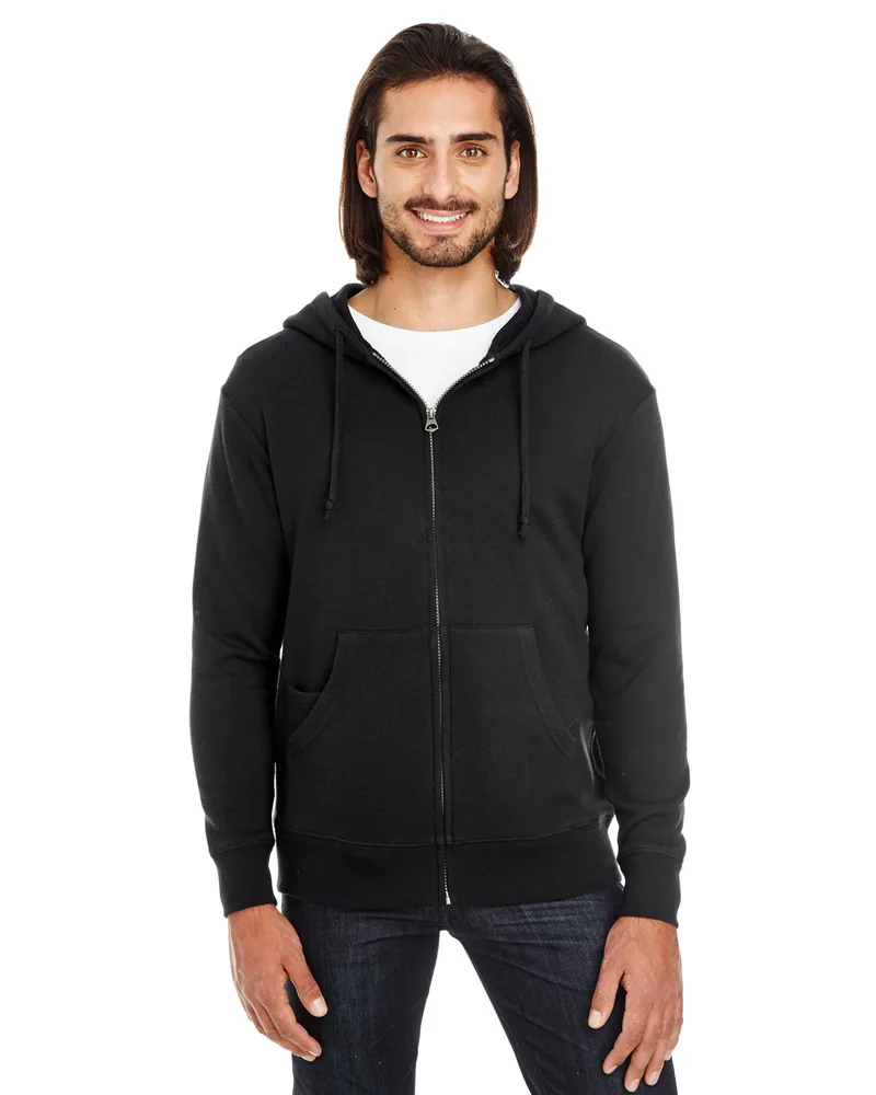 THREADFAST Unisex Triblend French Terry Full-Zip view 3