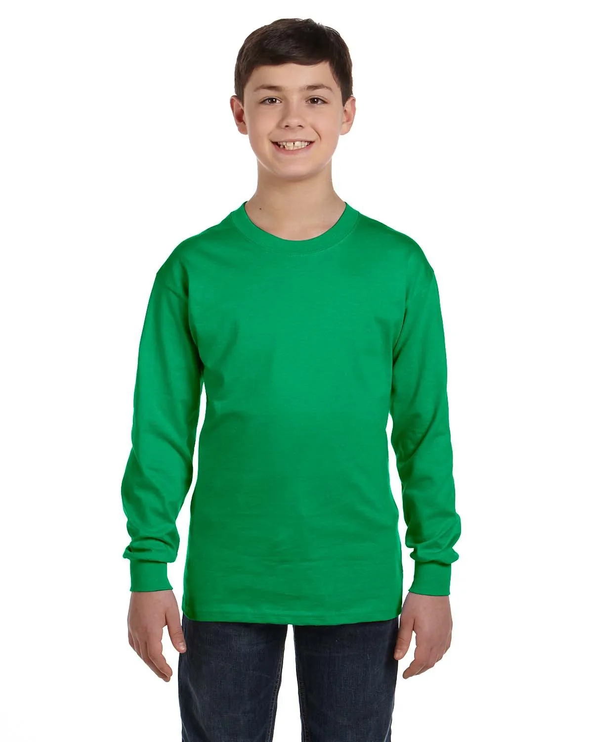 Gildan Youth Heavy Cotton™ Long-Sleeve T-Shirt view 5