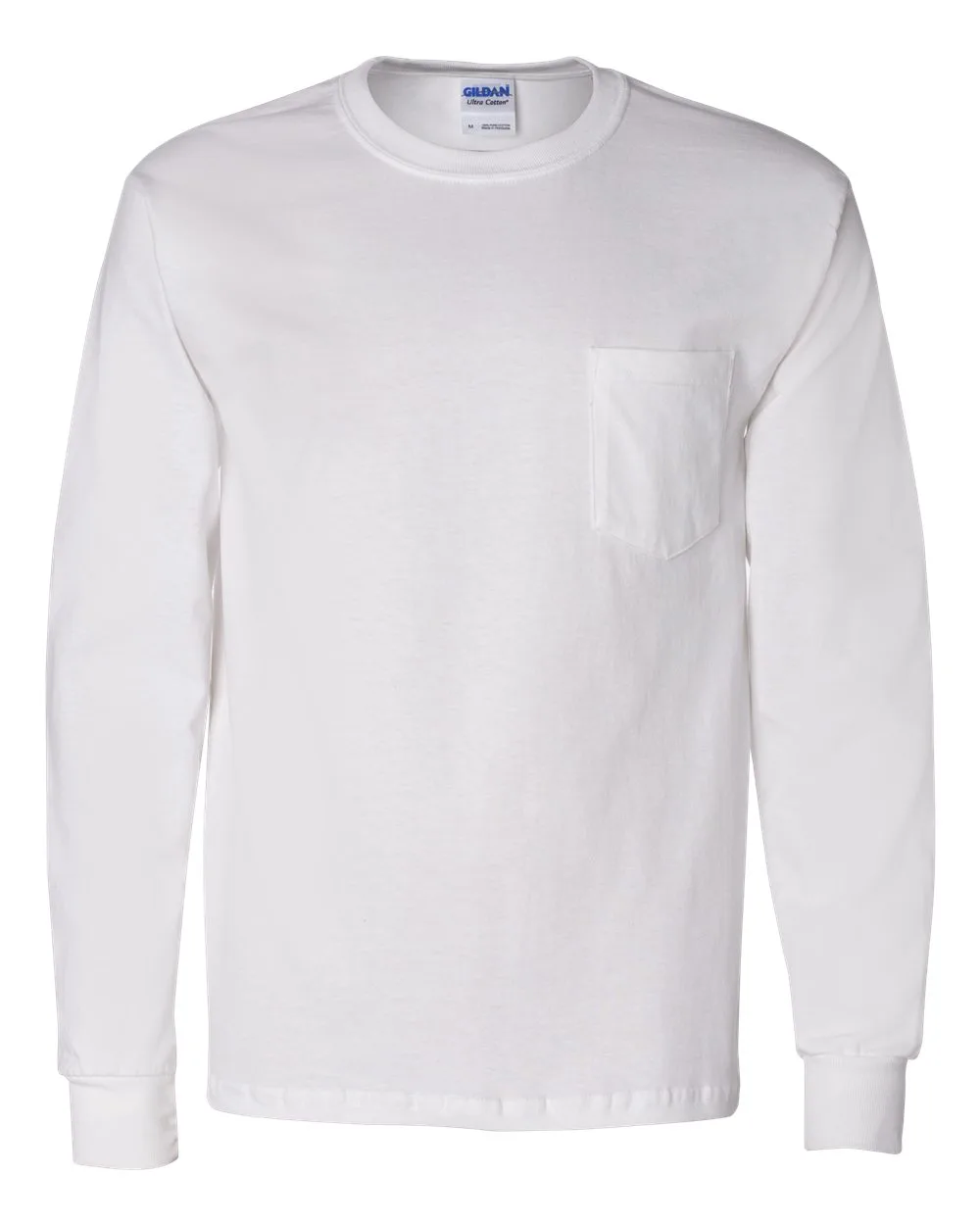 Gildan® Unisex Ultra Cotton® Long Sleeve Pocket T-Shirt