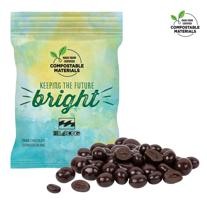 2 Oz. ECO-Digibag, Compostable & Full Color, Espresso Beans