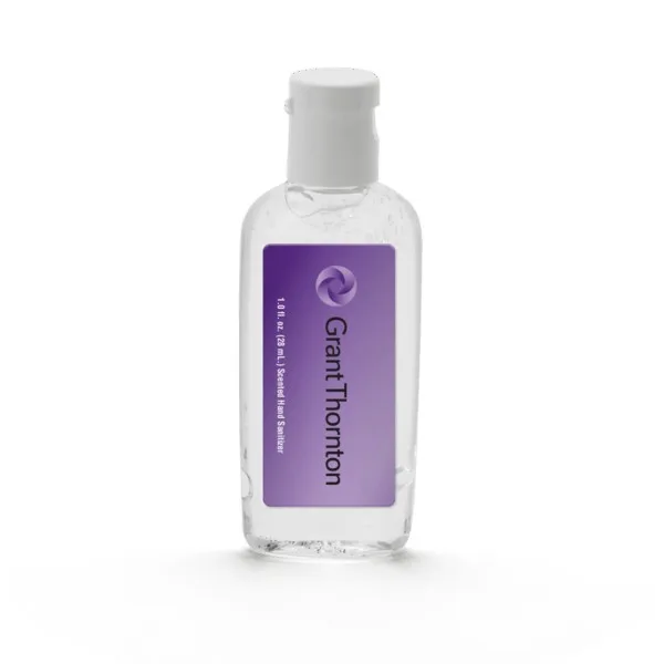 1 oz Clear Sanitizer in Oval Bottle view 4