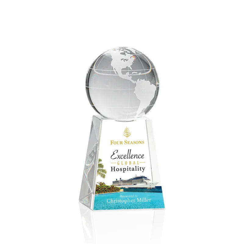 Globe on Tall Base Award