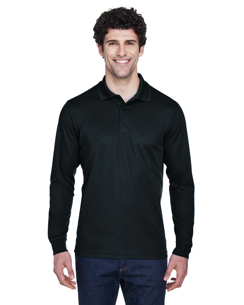 CORE365™ Men's Pinnacle Performance Long-Sleeve Piqué Polo Shirt