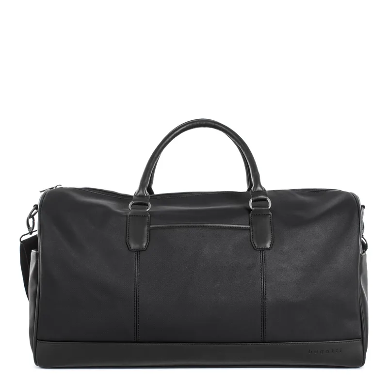 Bugatti Gin & Twill Duffle Bag-Vegan Leather-Black