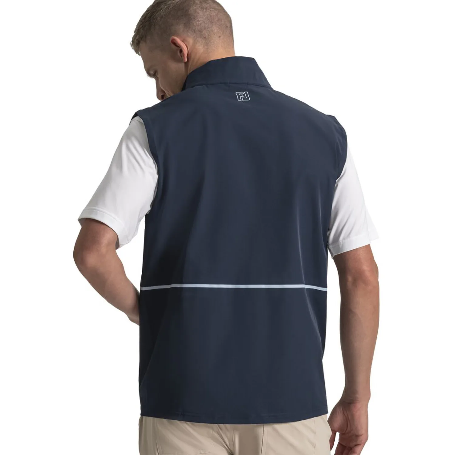 FootJoy® Tech Performance Vest with 2-way zipper and Chest Pocket view 2