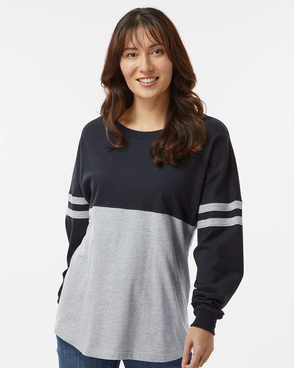 Boxercraft Women's Pom Pom Long Sleeve Jersey T-Shirt