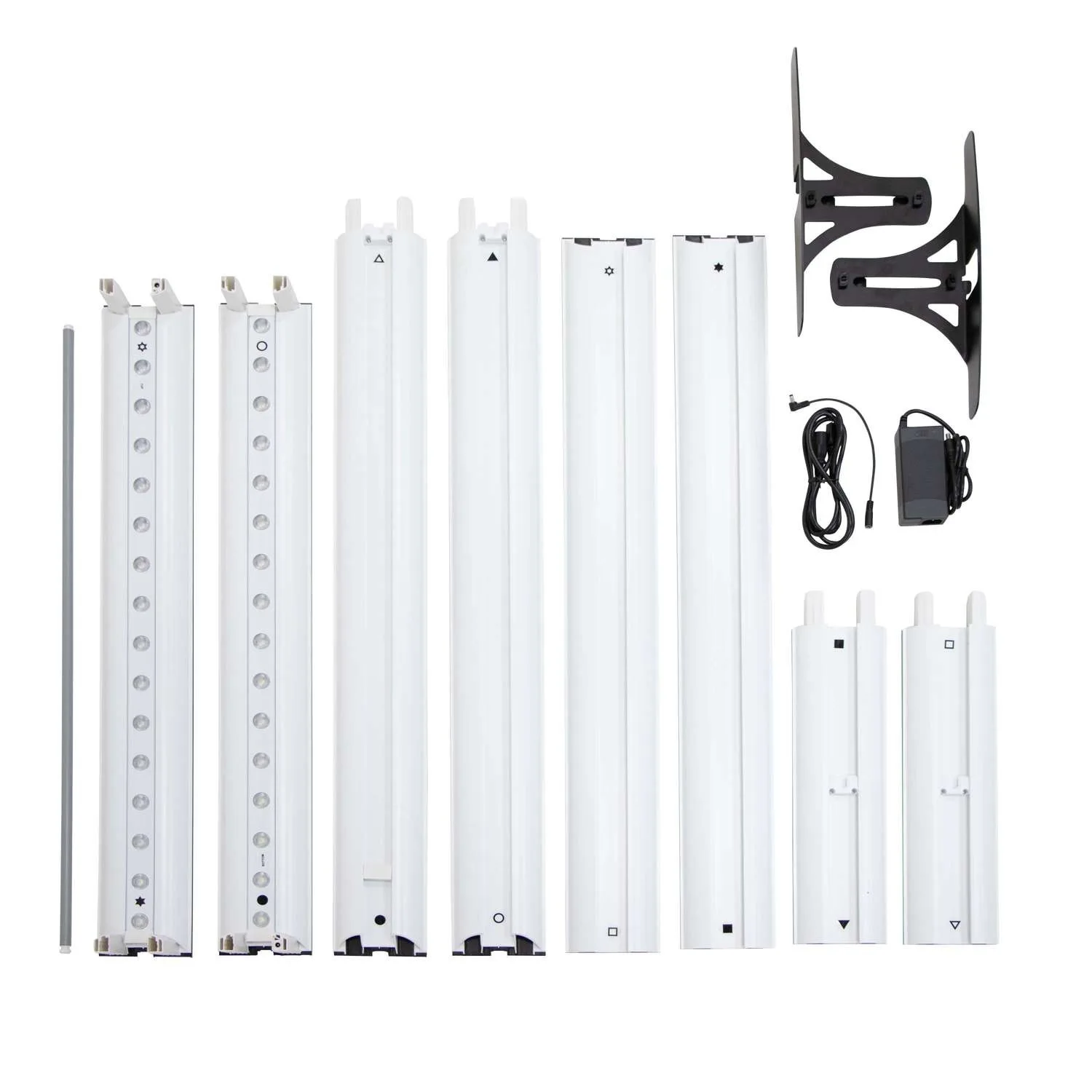3'W x 6.5'H & 8'H Astra Wall Hardware view 3