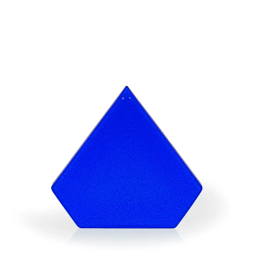 Hope Brilliant Cobalt Diamond Recycled Glass Award, 7" view 2