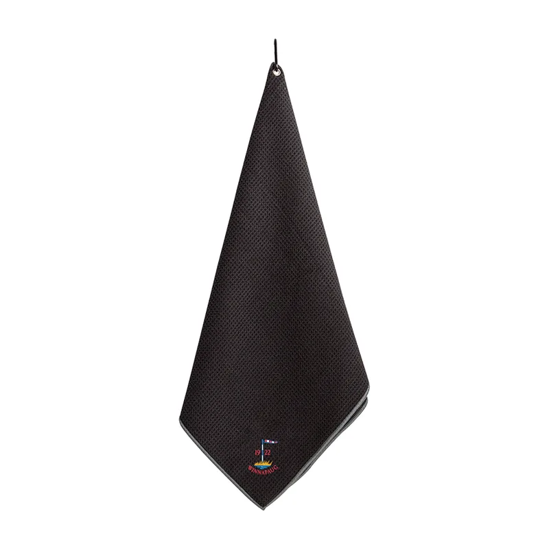 Ahead Microfiber Golf Towel - Black-Grey