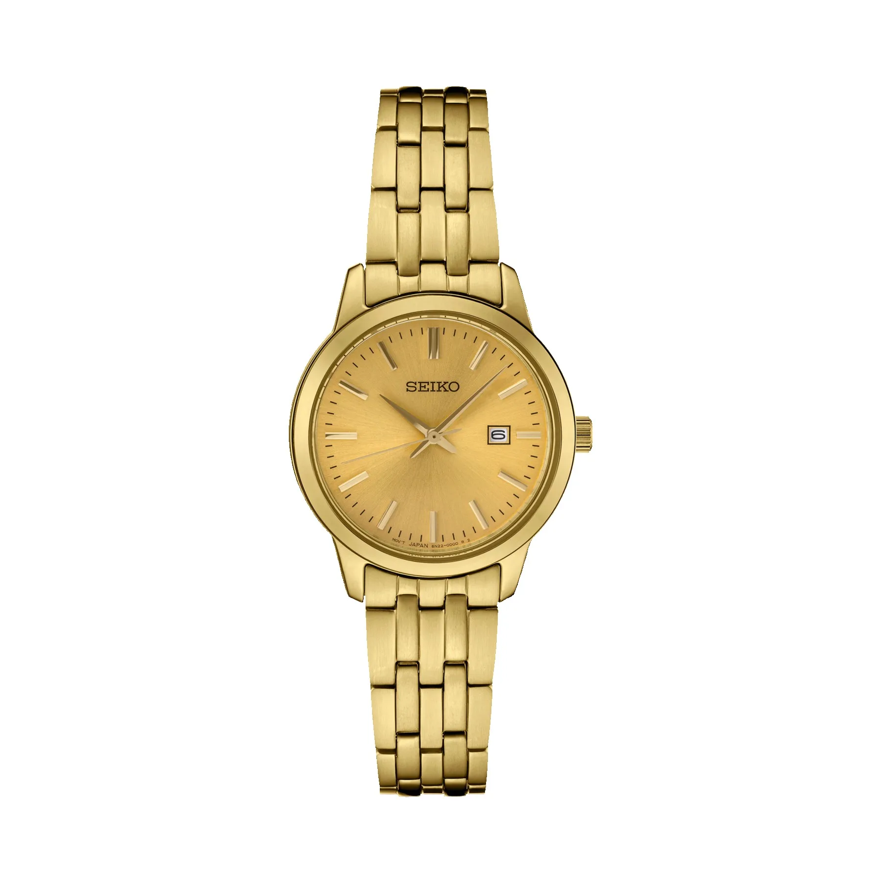Seiko Ladies Essentials Gold-Tone Stainless Steel Watch
