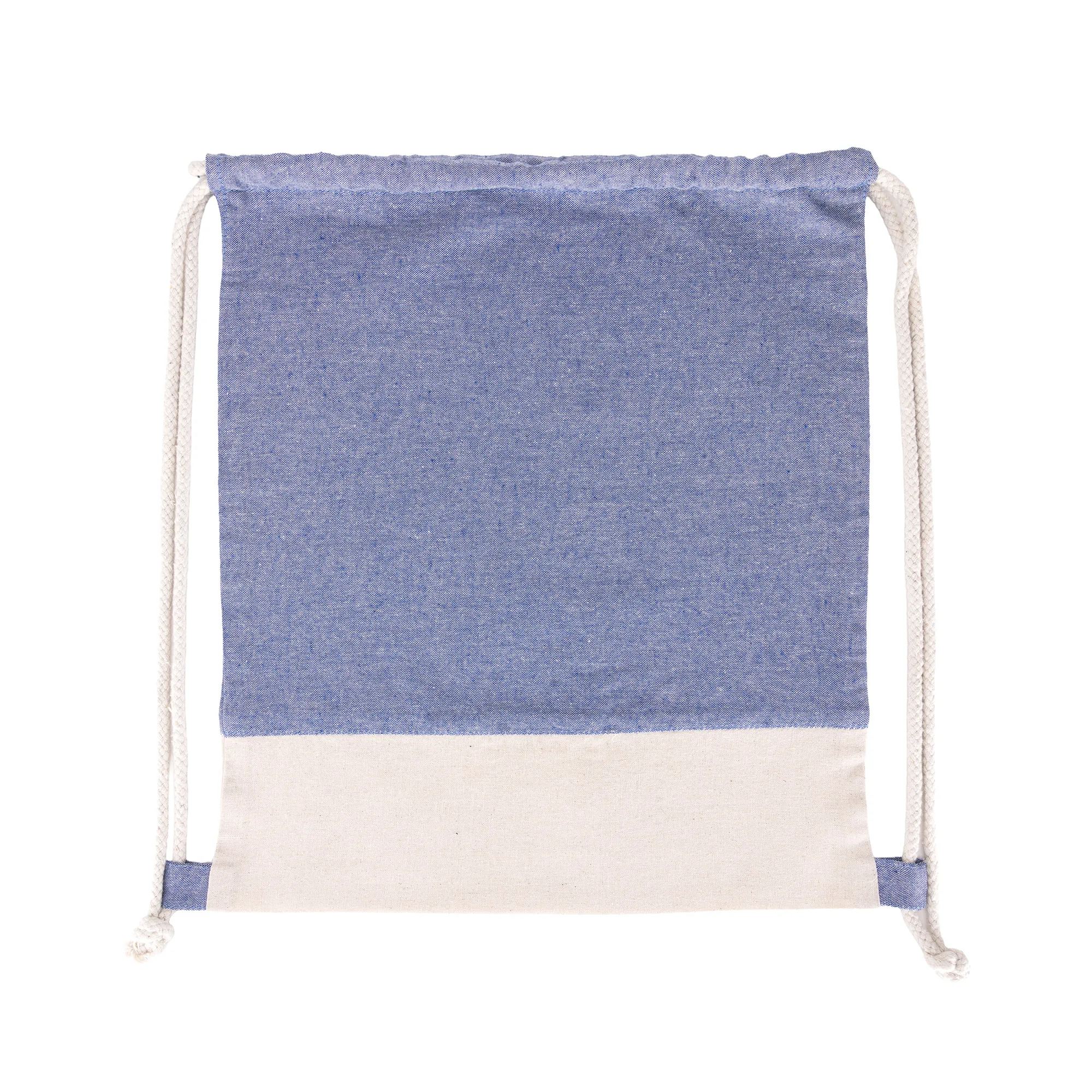 TwinTone Recycled Cotton Drawstring Bag view 2