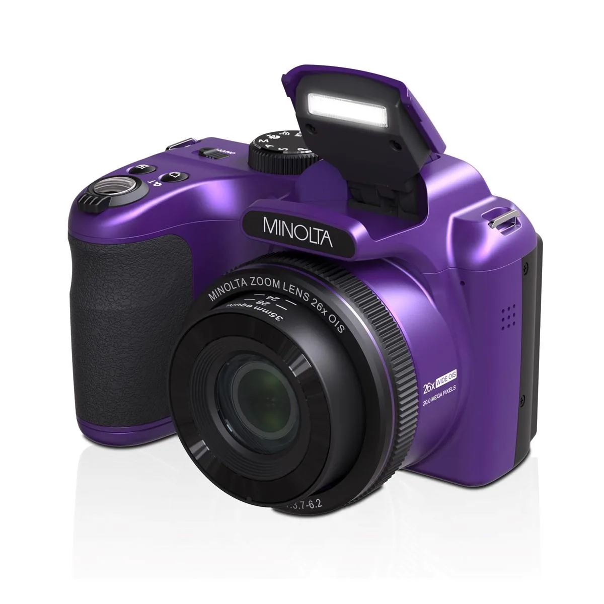 Minolta 20Mp Fhd 26X Optical Zoom Bridge Camera - Purple