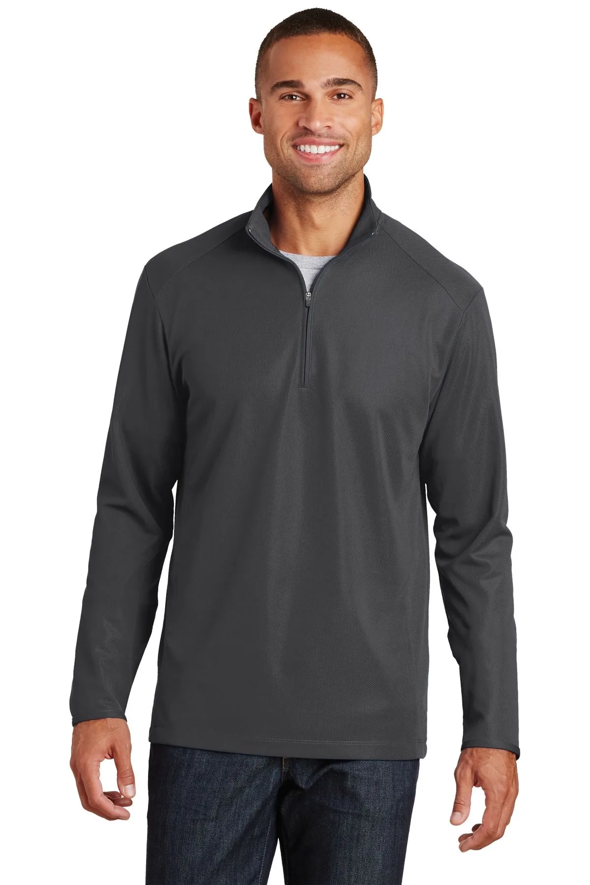 Port Authority® Pinpoint Mesh 1/2-Zip. view 4