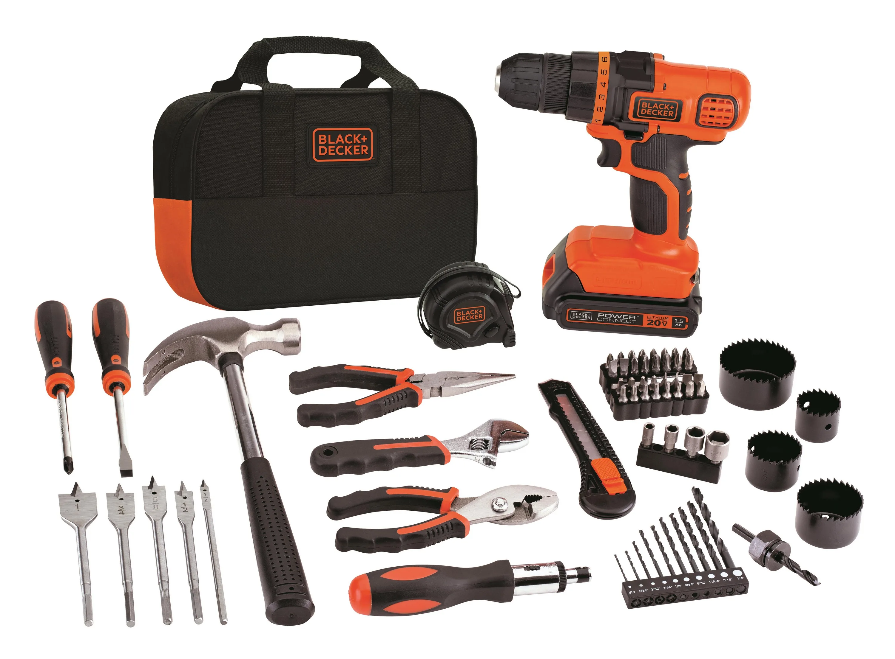 Black & Decker 20V Max Lithium Drill/Driver Project Kit