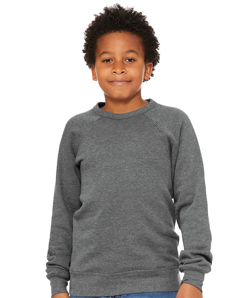 Bella+Canvas® Youth Sponge Fleece Raglan Sweatshirt view 2