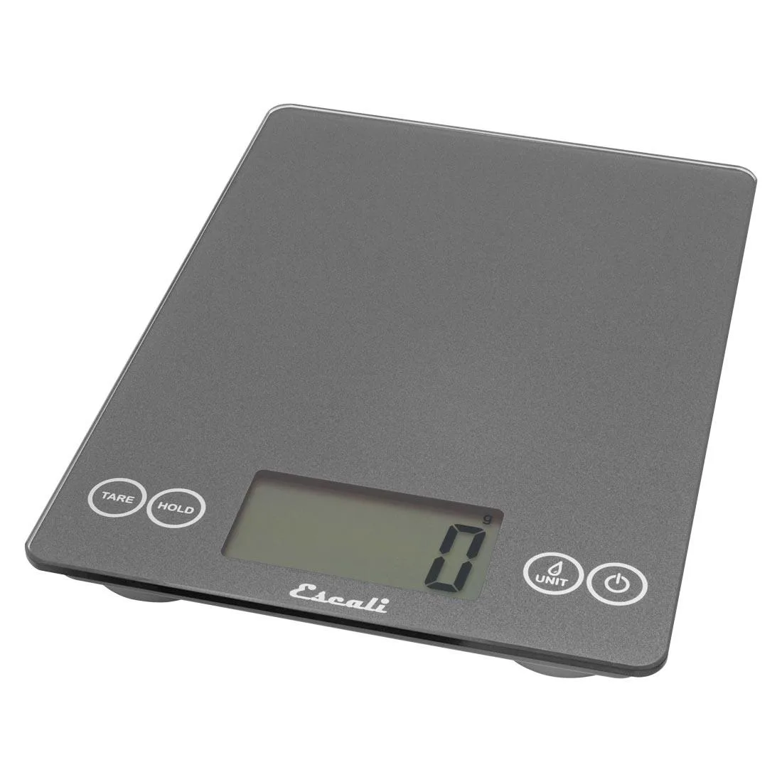 KitchenSupply Escali - Arti Glass Digital Scale, Gray Storm