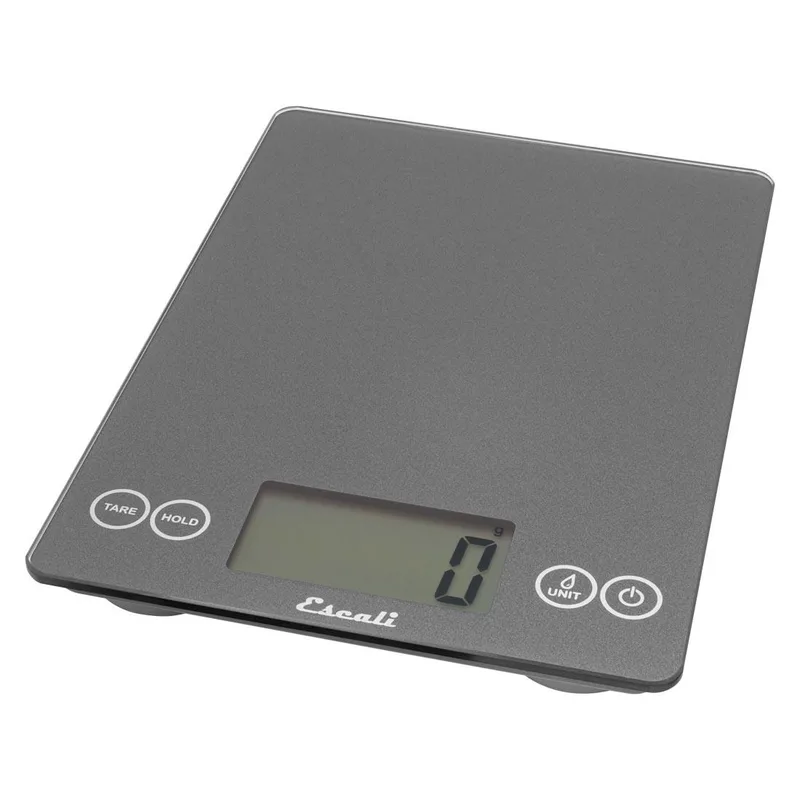 KitchenSupply Escali - Arti Glass Digital Scale, Gray Storm