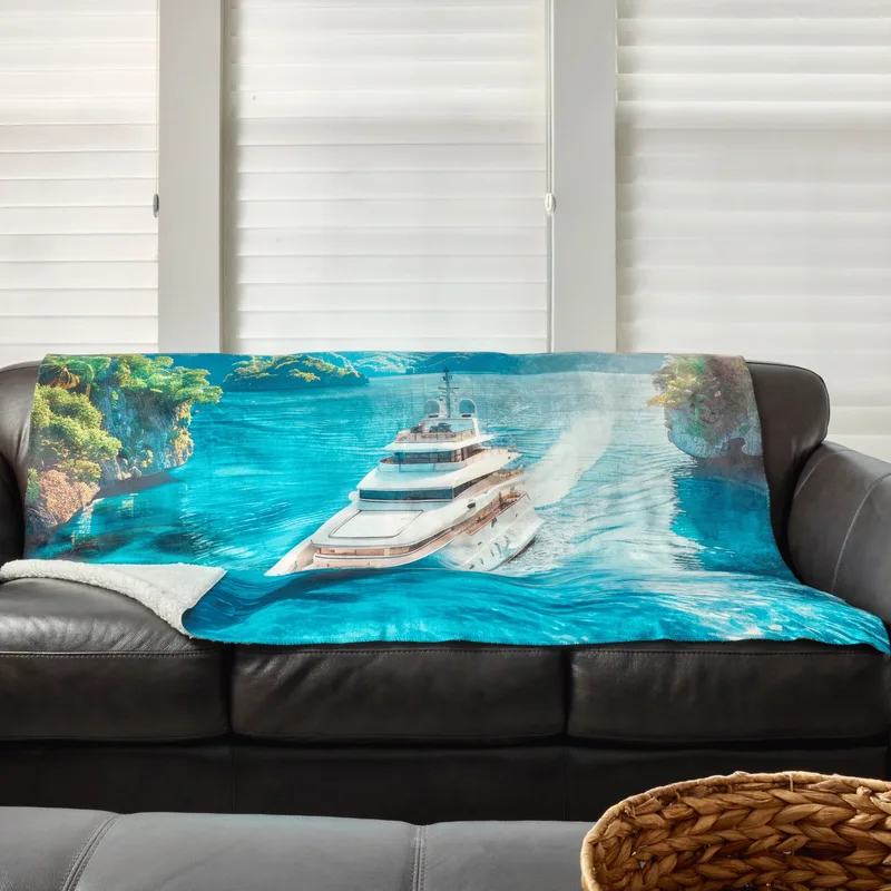EPICOLOR Sherpa Throw - 60" x 80"