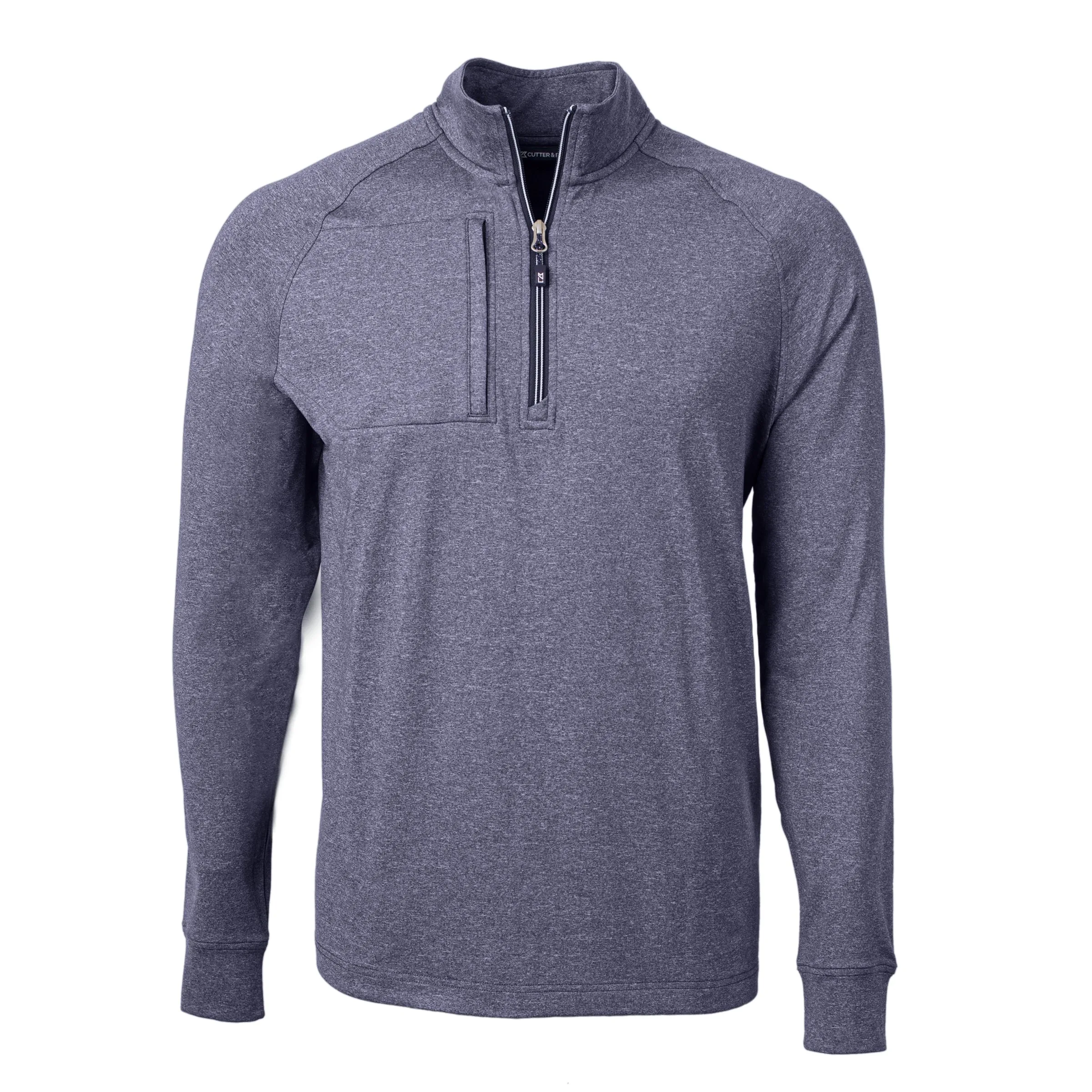 Cutter & Buck Adapt Eco Knit Heather Mens Quarter Zip Pullover view 7