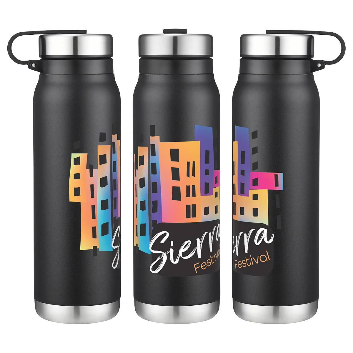 Turin 20 oz Vacuum Insulated Bottle with Twist Cap view 3