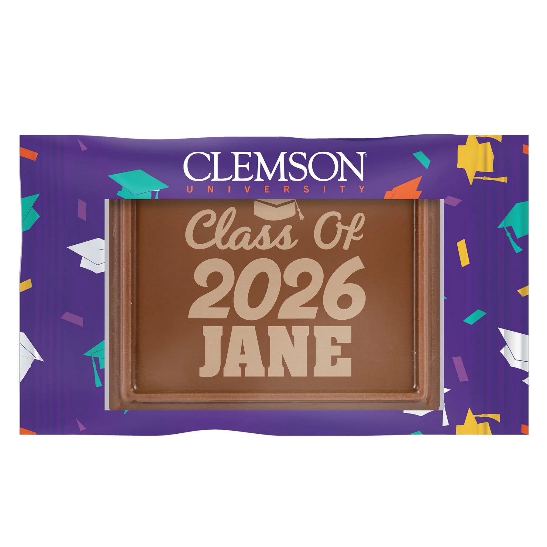 Etched Rectangle Chocolate Cookie view 4