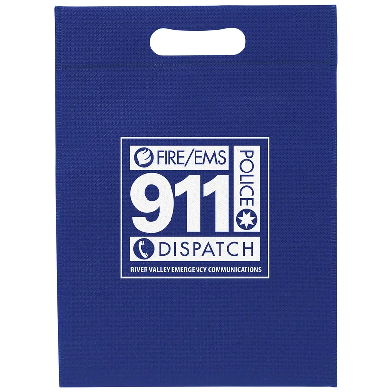 Small Non-Woven Die Cut Bag - Screen Print (10" x 14")