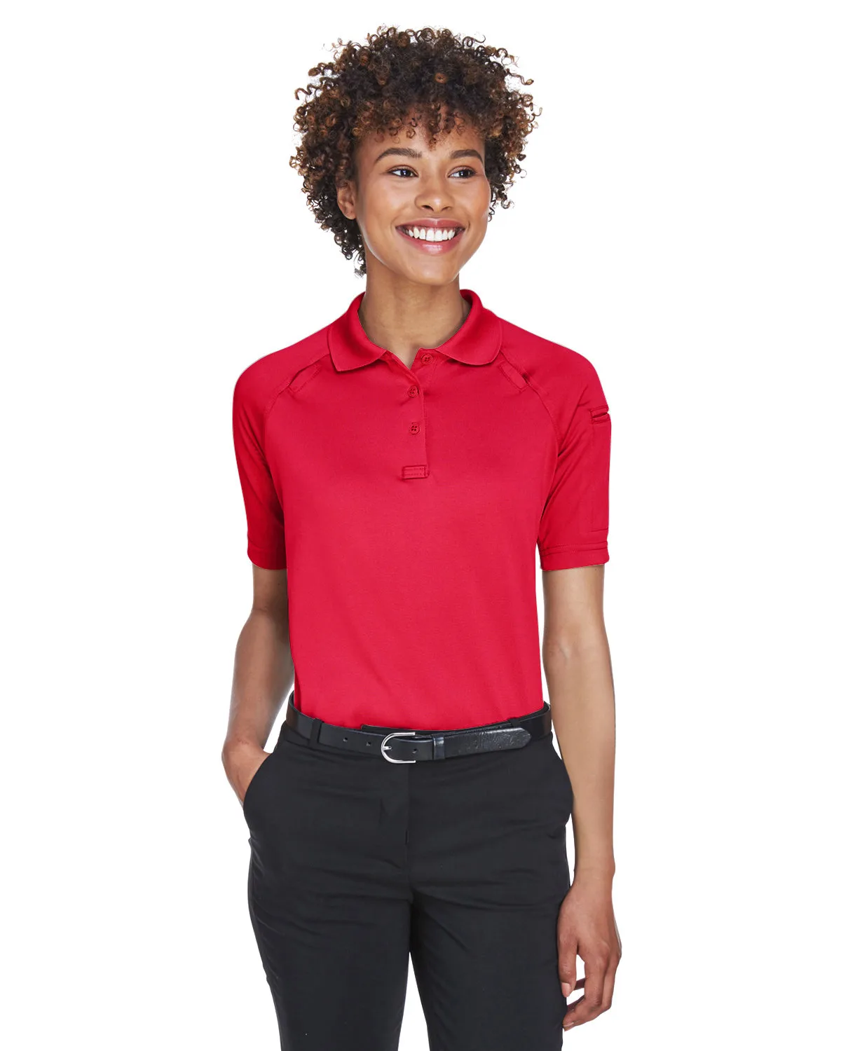 Harriton Women's Advantage Tactical Short Sleeve Polo Shirt view 6