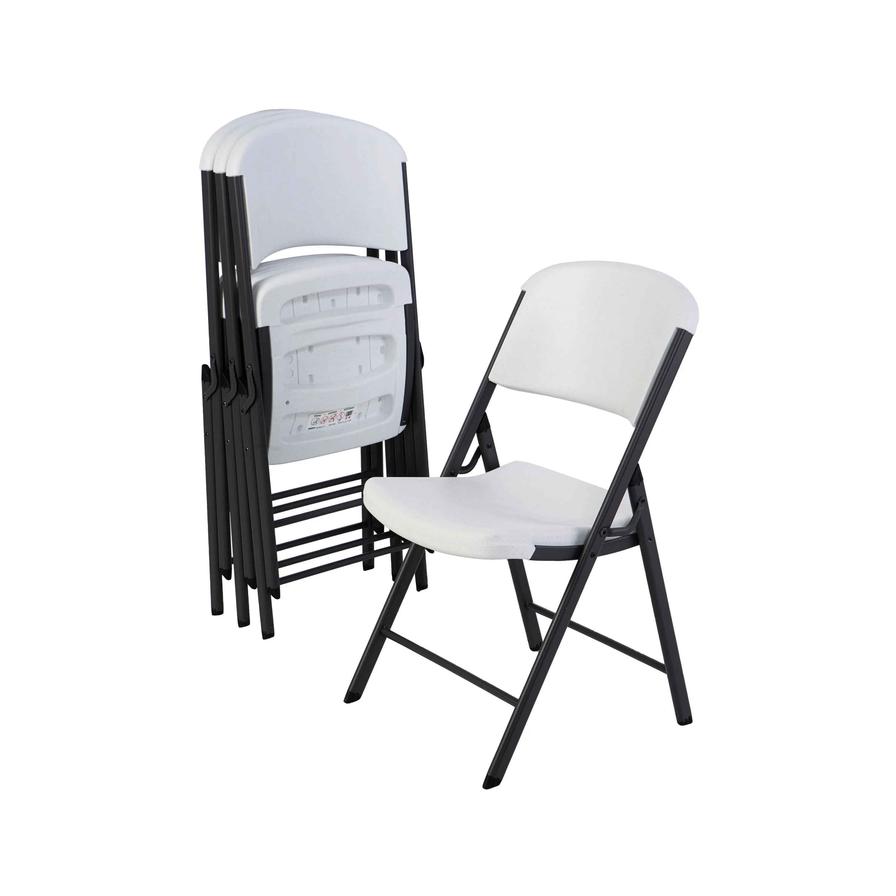 Lifetime Products Classic Folding Chair 4 Pack (Commercial Grade)