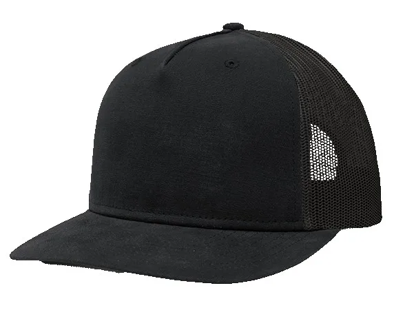 5-Panel Brushed Canvas Mesh Back Cap view 3