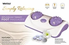 Vivitar® Reflexology Therapy Lavender Electronic Dual Foot Massager